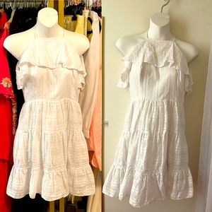 BCBG SIZE 4 White summer dress cotton in GUC